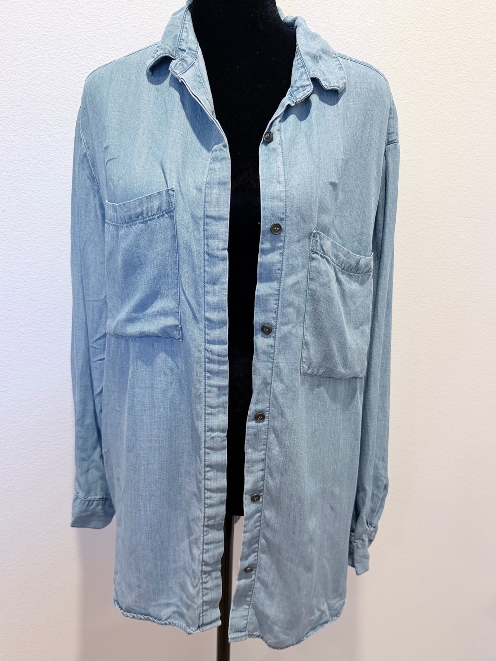 Forever 21 Light Blue Denim Shirt
